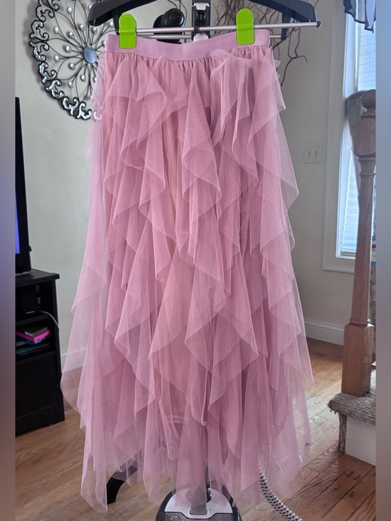 Maison Wren Boutique Dresses & Skirts - Pink Tiered Tulle Ruffle Skirt‎ Size S Fairycore Balletcore Coquette NWT